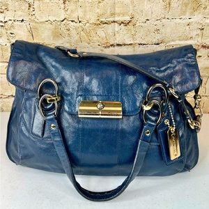 Coach Kristen Elevated Leather Flap Satchel 16819
